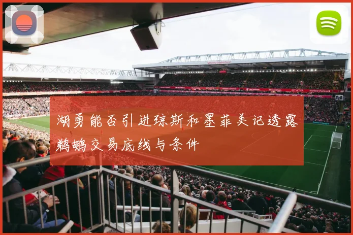 湖勇能否引进琼斯和墨菲美记透露鹈鹕交易底线与条件